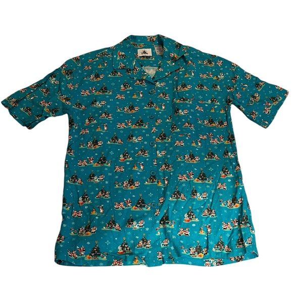Disney Christmas Button Down Shirt 🎄 - Picture 1 of 5
